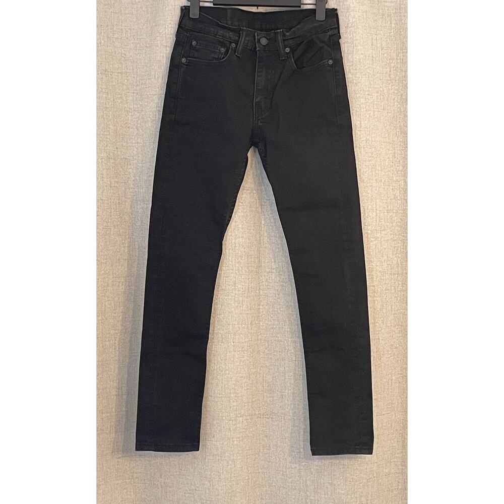 Men’s Levi’s 519 Black Dark Wash Classic Straight Leg Jeans 29x30